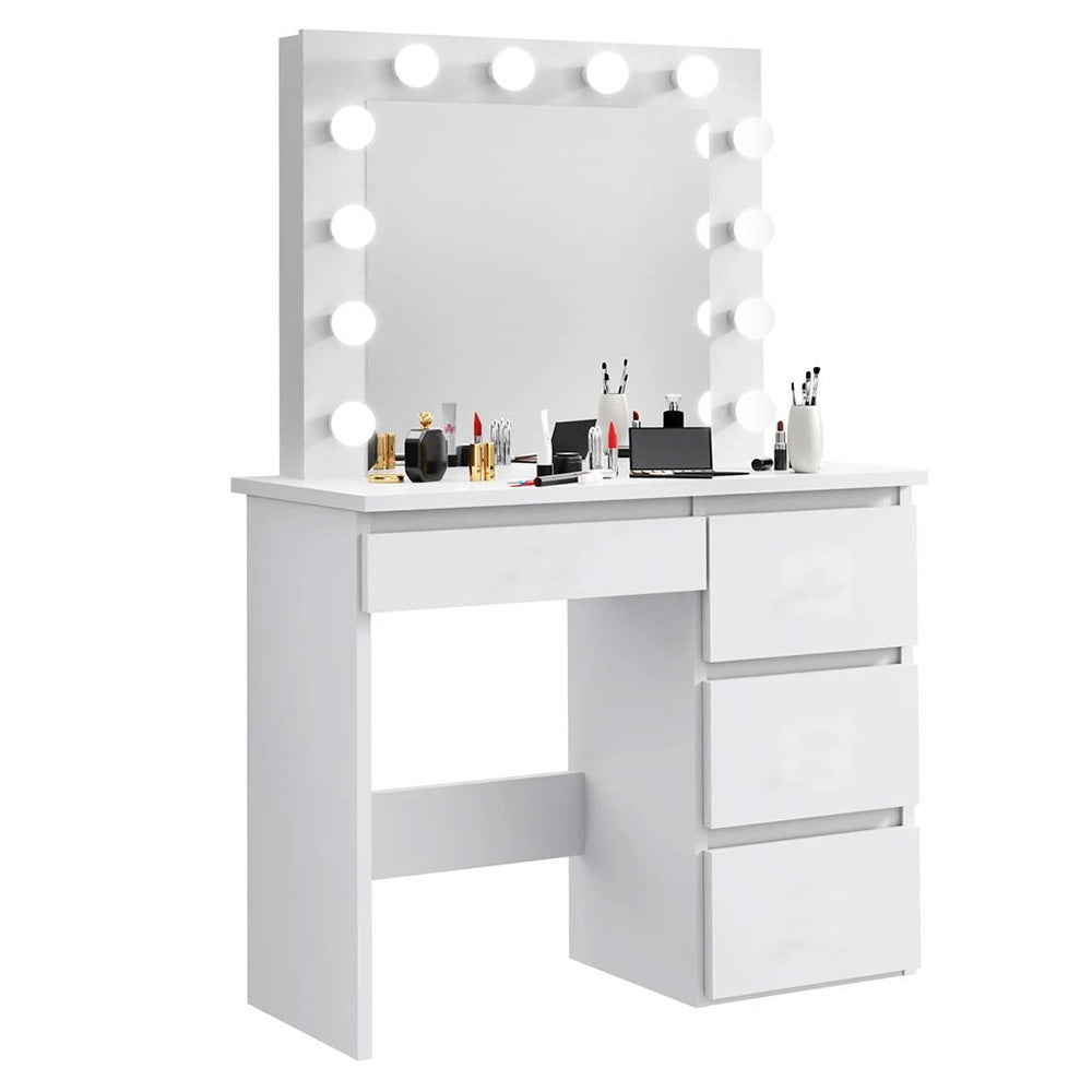 Barcelona fésülködő asztal, fehér-0