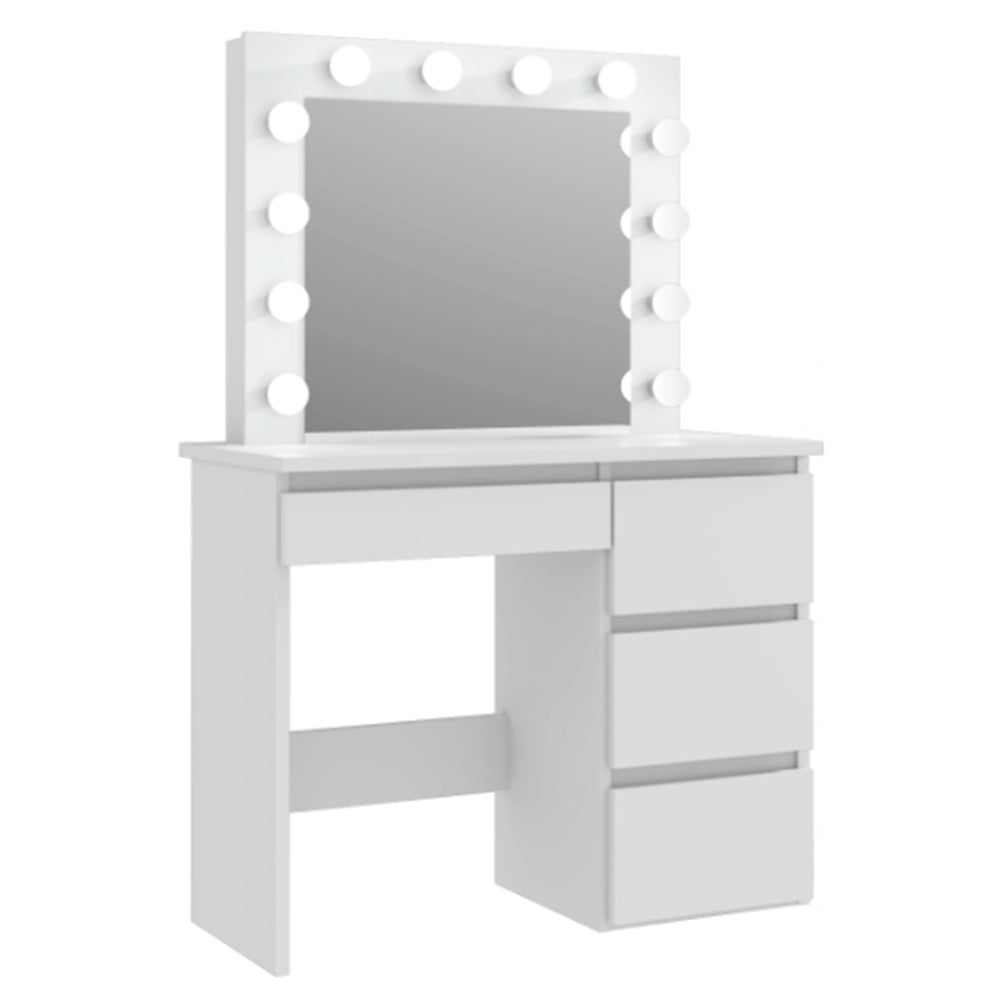 Barcelona fésülködő asztal, fehér-1