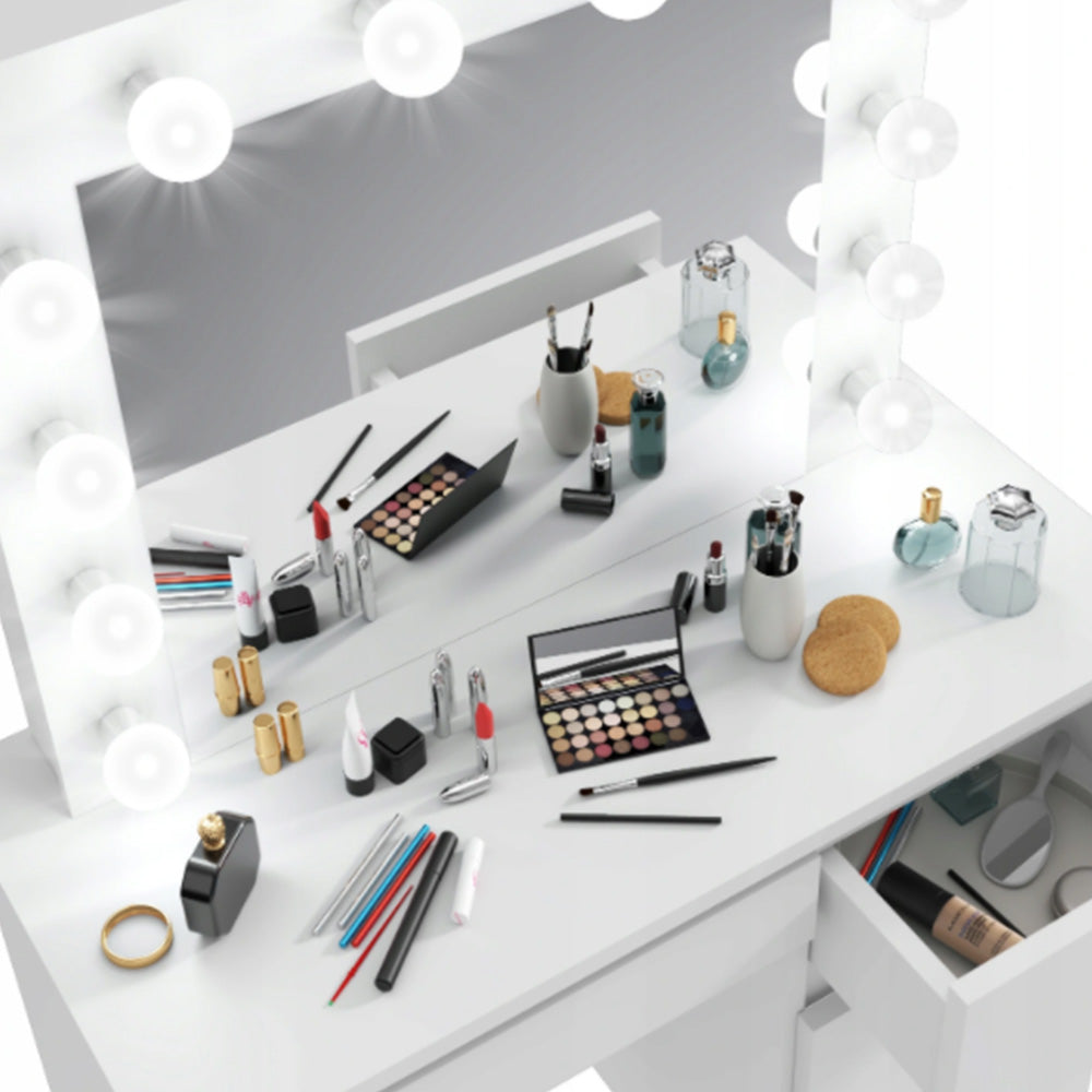 Barcelona fésülködő asztal, fehér-2