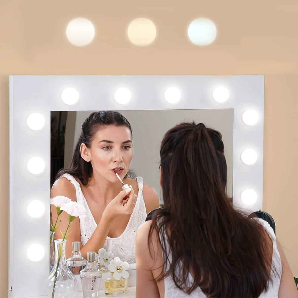 Barcelona fésülködő asztal, fehér-3